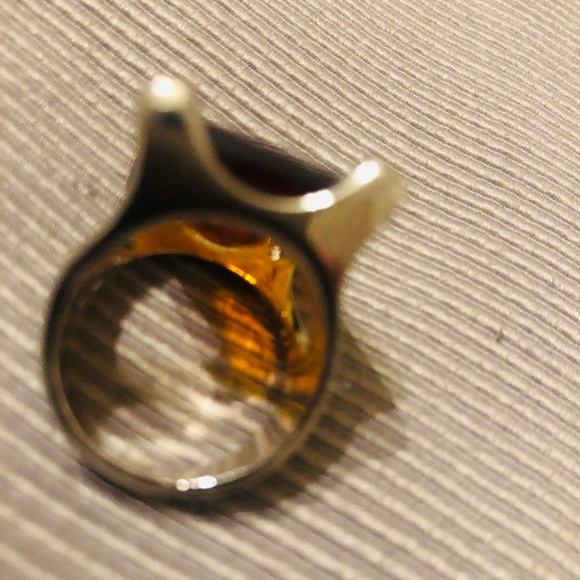 Beautiful Orange Transparent Cutout Ring ~ 90’s Design | NEW - Picture 5 of 5
